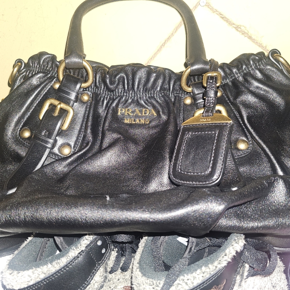 Prada Black Leather Women's Bag
